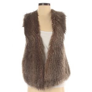 Ella moss faux fur vest